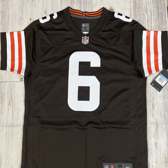 Nike Vapor Elite Cleveland Browns Baker Mayfield Jersey Medium New - Picture 1 of 13